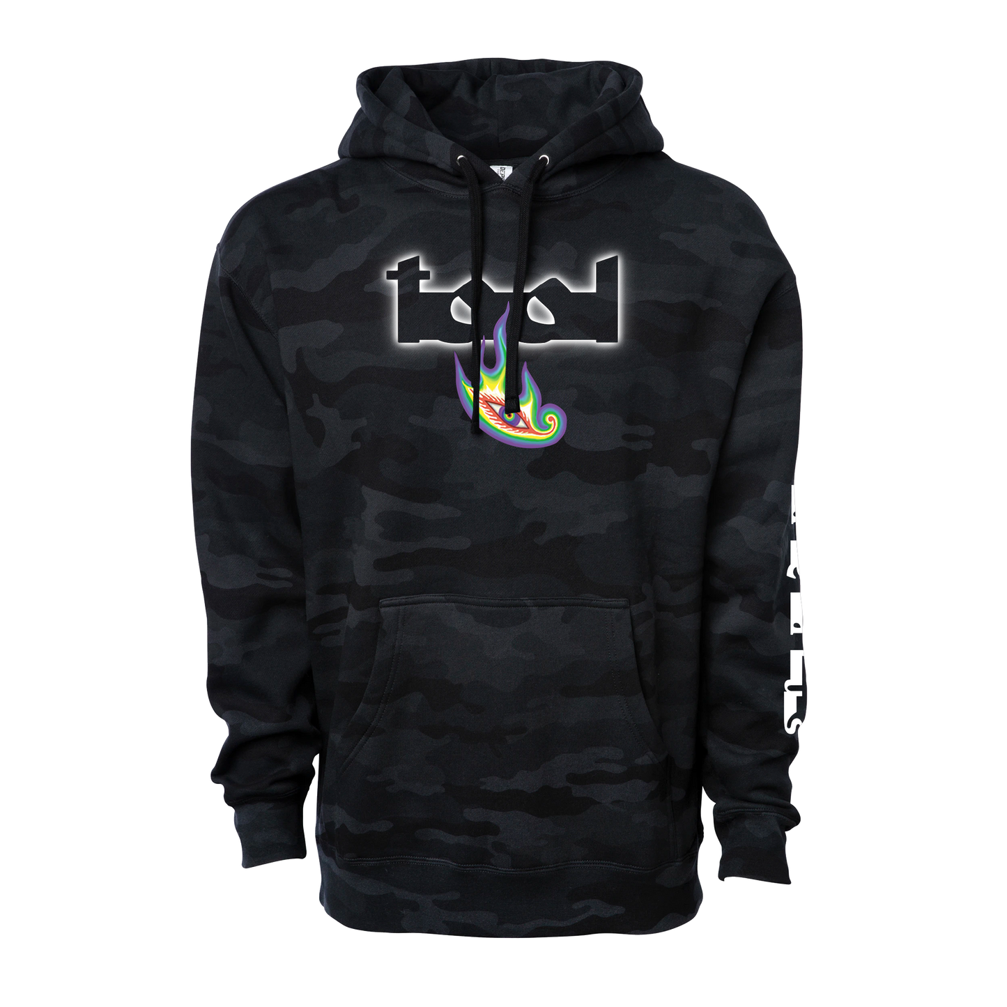 Lateralus Eye Flame Black Camo Hoodie
