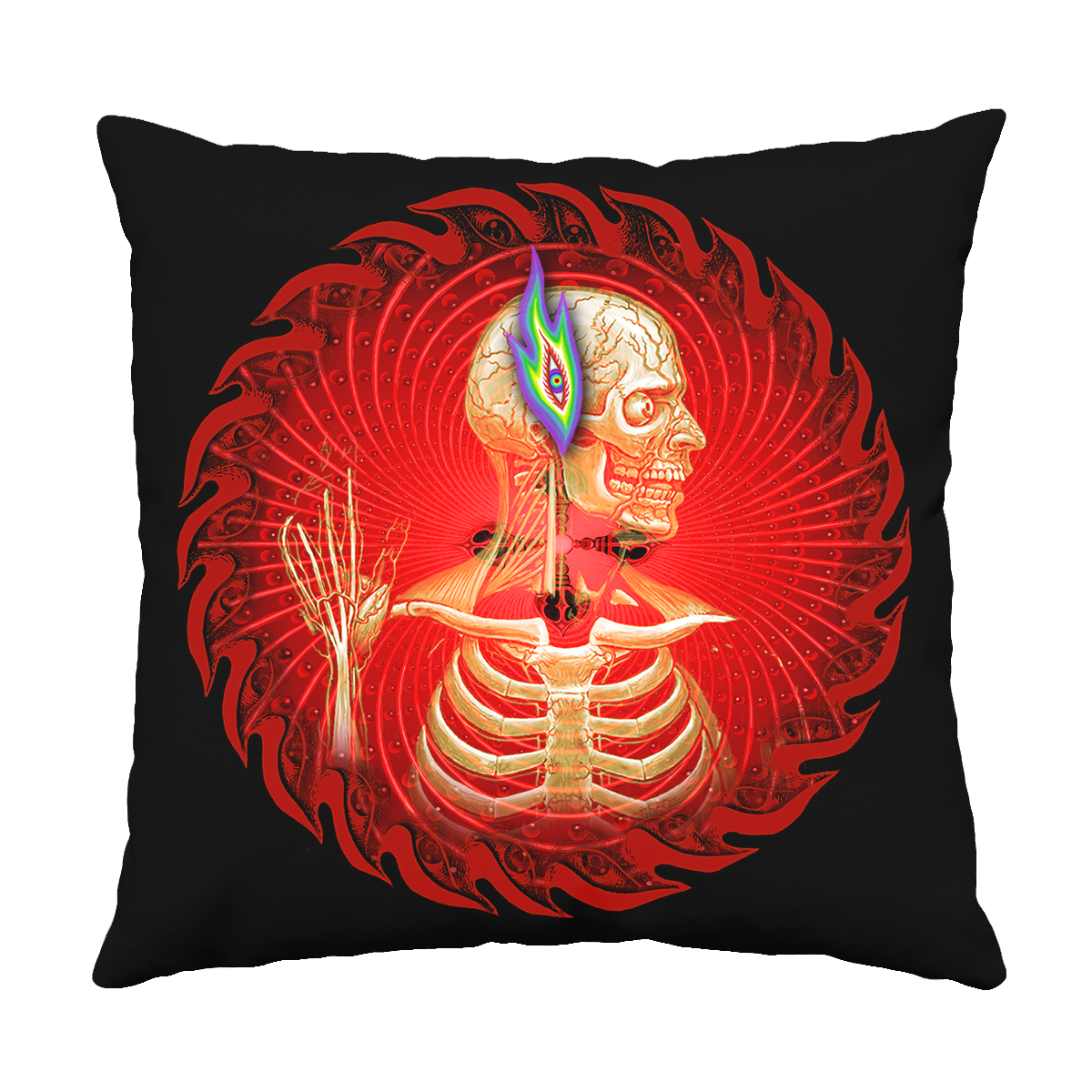 Lateralus Sawblade Flaming Eye Pillow