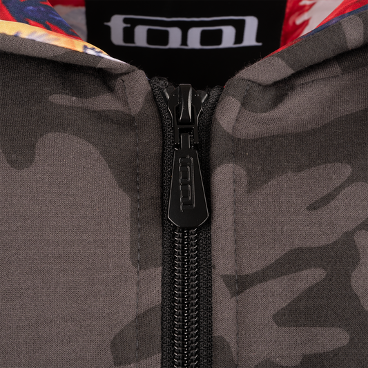 10,000 Days Lined Zip Hoodie (Camo)