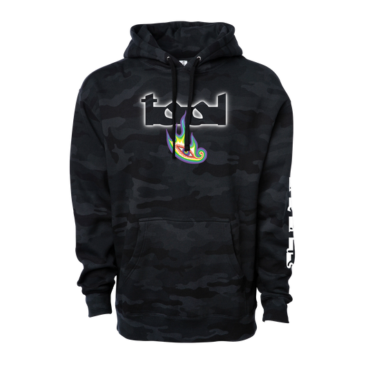 Lateralus Eye Flame Black Camo Hoodie
