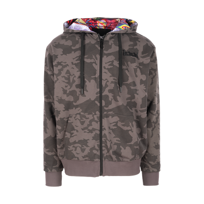 Lateralus Skinless Man Lined Zip Hoodie (Black, Camo, & Purple)
