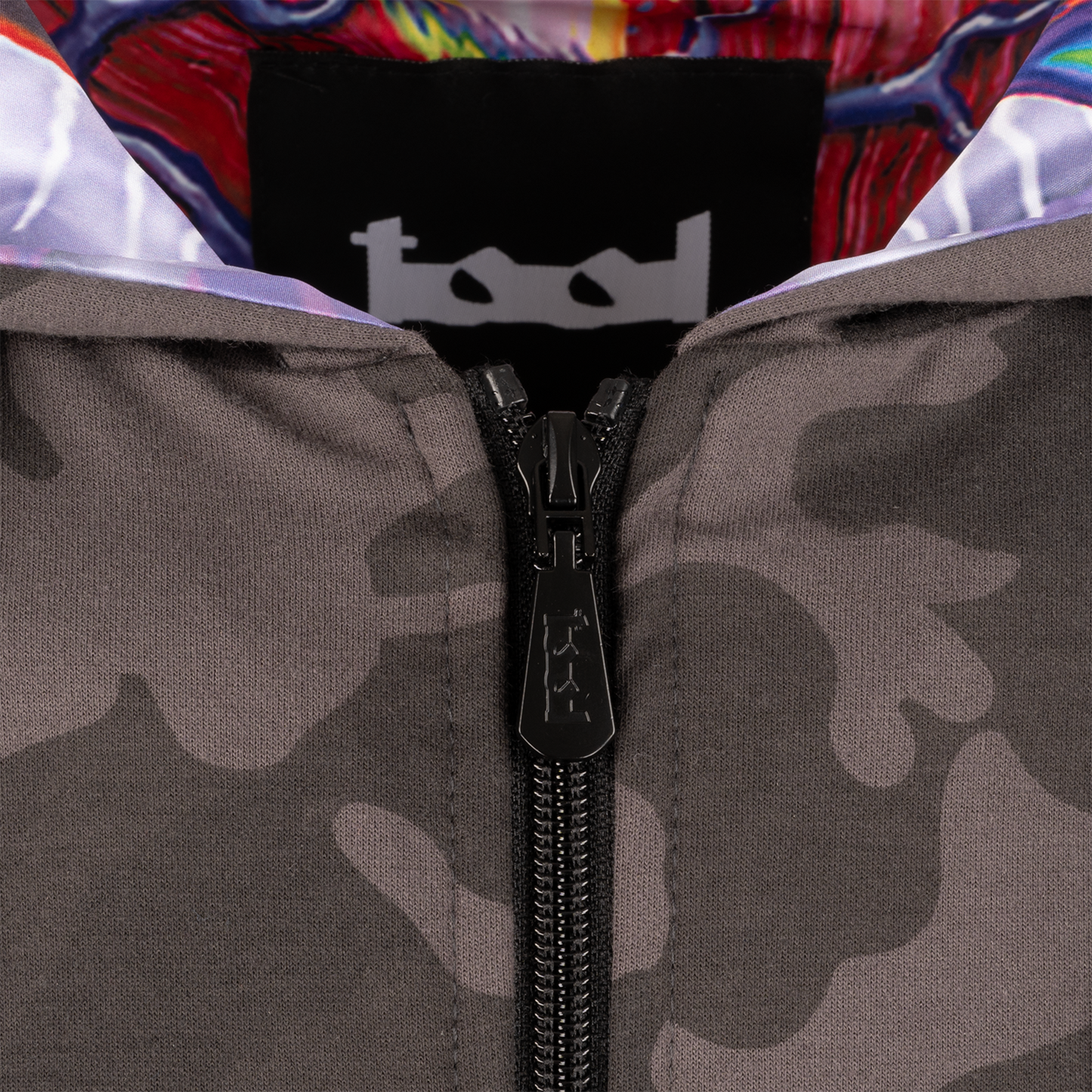 Lateralus Skinless Man Lined Zip Hoodie (Black, Camo, & Purple)