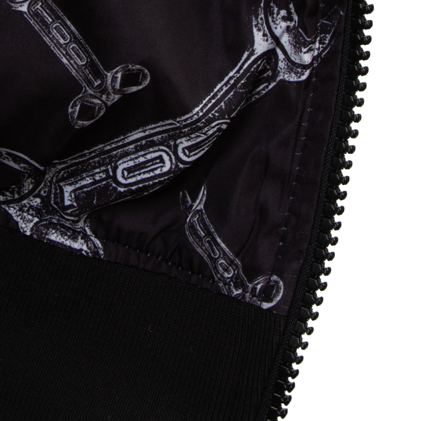 Tool Wrench Hooded Lined Bomber Jacket