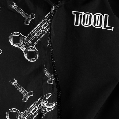 Tool Wrench Hooded Lined Bomber Jacket