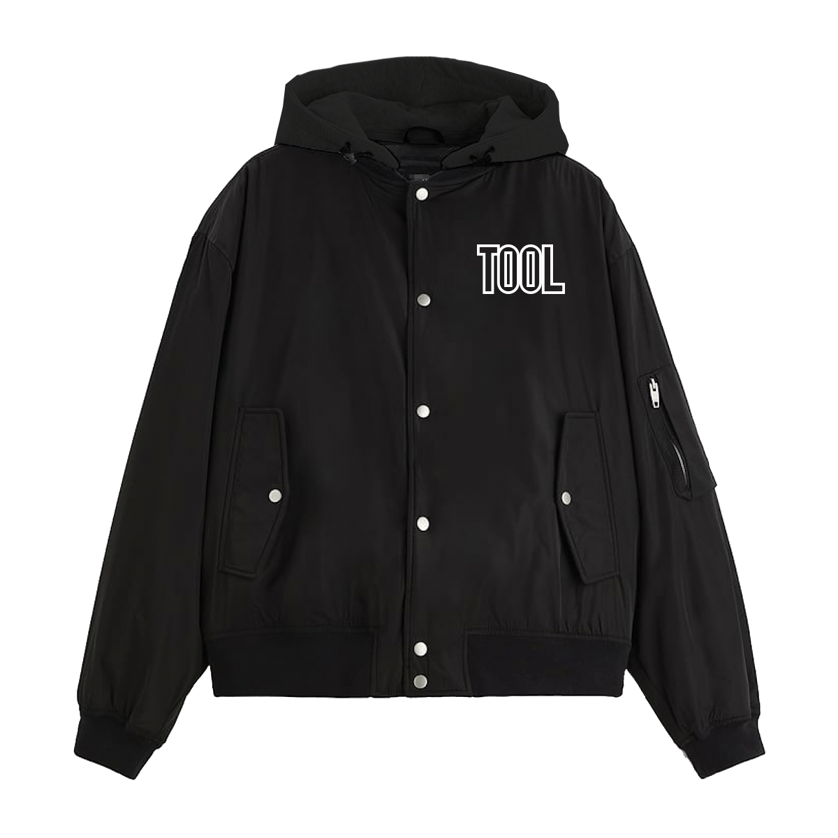 Tool Wrench Hooded Lined Bomber Jacket
