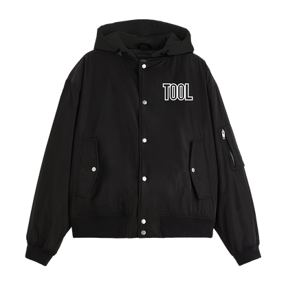 Tool Wrench Hooded Lined Bomber Jacket