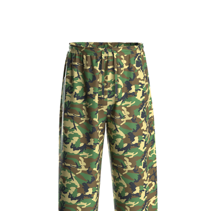 Eye Flame Green Camo Pajama Set
