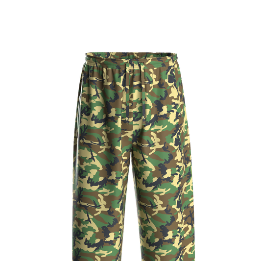 Eye Flame Green Camo Pajama Set