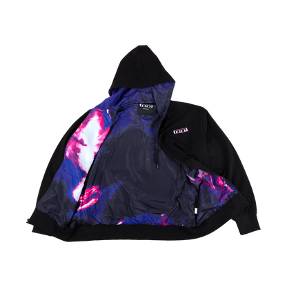 Fetus In Skull Maquette Lined Zip Hoodie