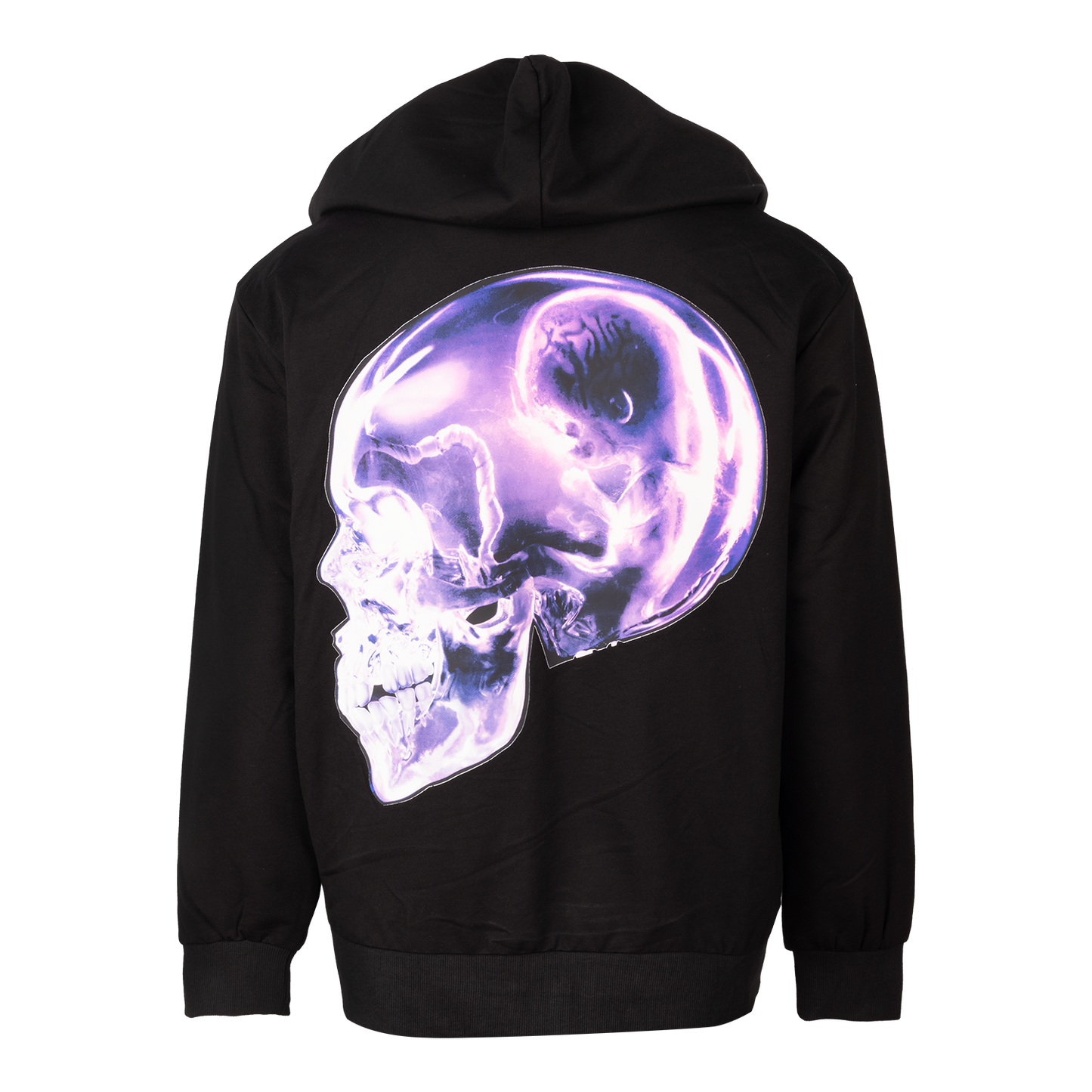 Fetus In Skull Maquette Lined Zip Hoodie