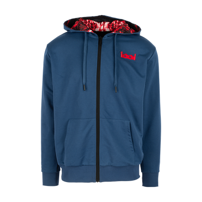 Lateralus Red Nerve Endings Lined Zip Hoodie (Black & Navy)