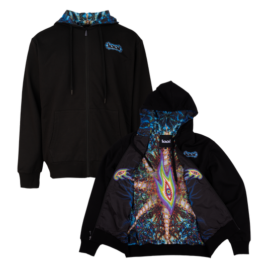 Lateralus Multicolor Nerve Endings Lined Zip Hoodie