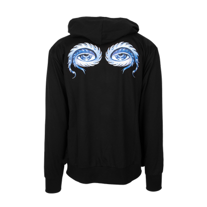 10,000 Days Full Color Circle Eyes Lined Zip Hoodie
