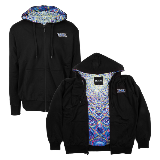 10,000 Days Full Color Circle Eyes Lined Zip Hoodie