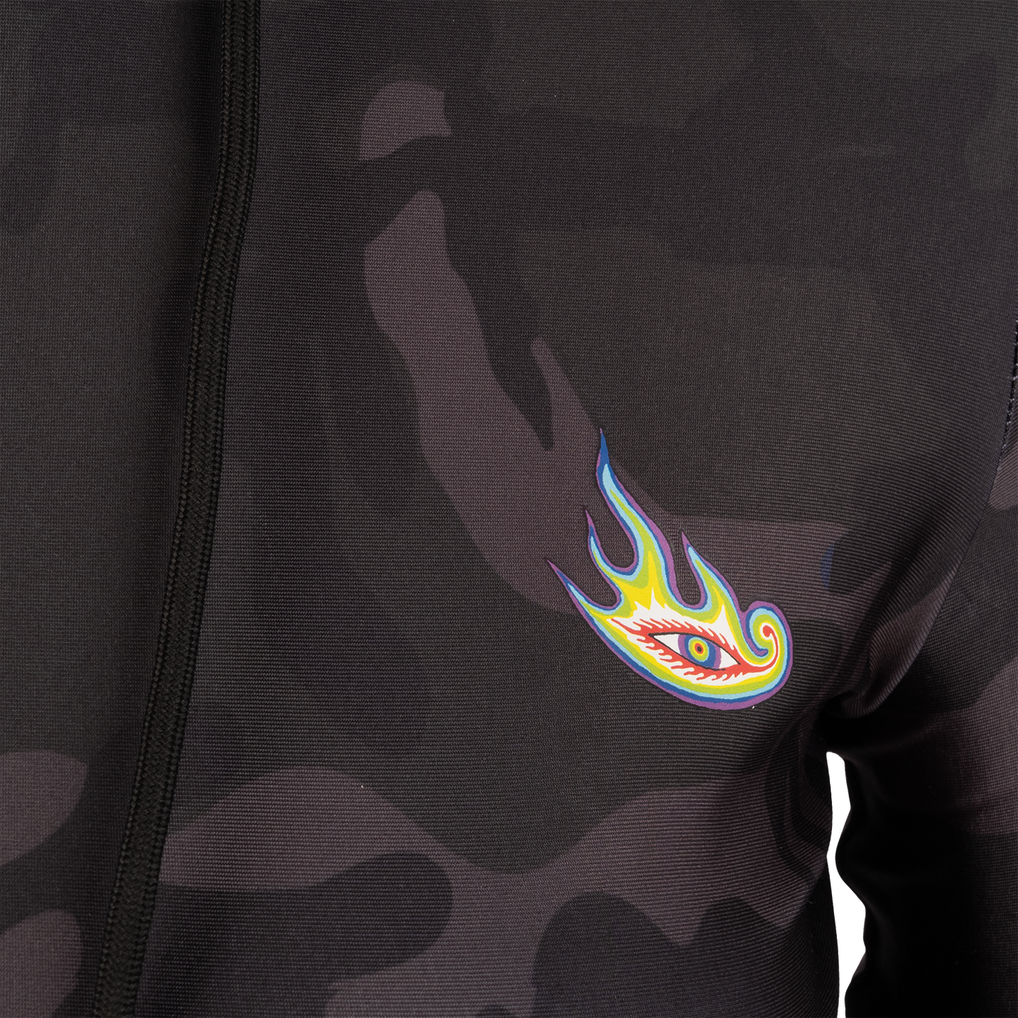 Lateralus Camo Womens Full Zip Hooded Run Top