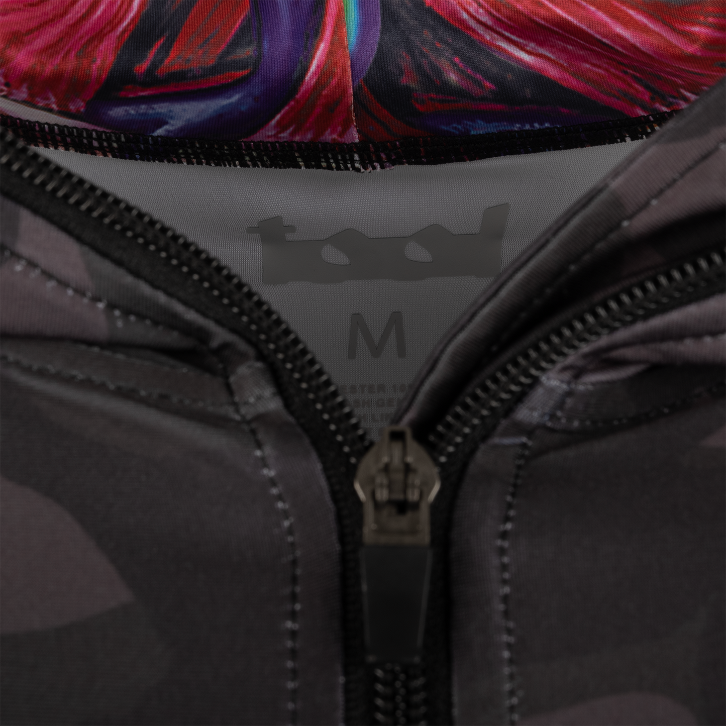 Lateralus Camo Womens Full Zip Hooded Run Top