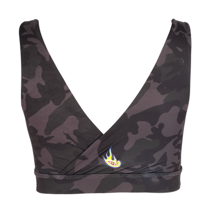 Lateralus Camo Women's Crossover Sports Bra