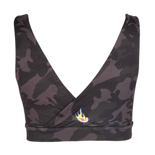 Lateralus Camo Women's Crossover Sports Bra