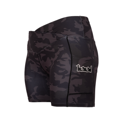 Lateralus Camo Women's Crossover Bike Shorts
