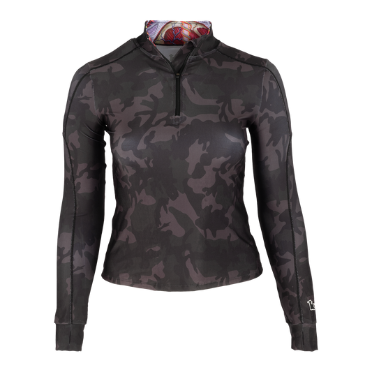 Lateralus Camo Women's Quarter Zip Run Top