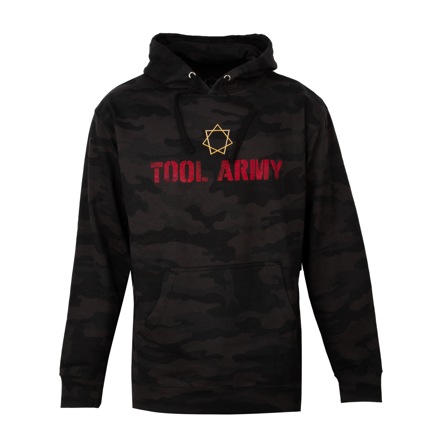 Tool Army  - Logo Black Camo Pullover Hoodie