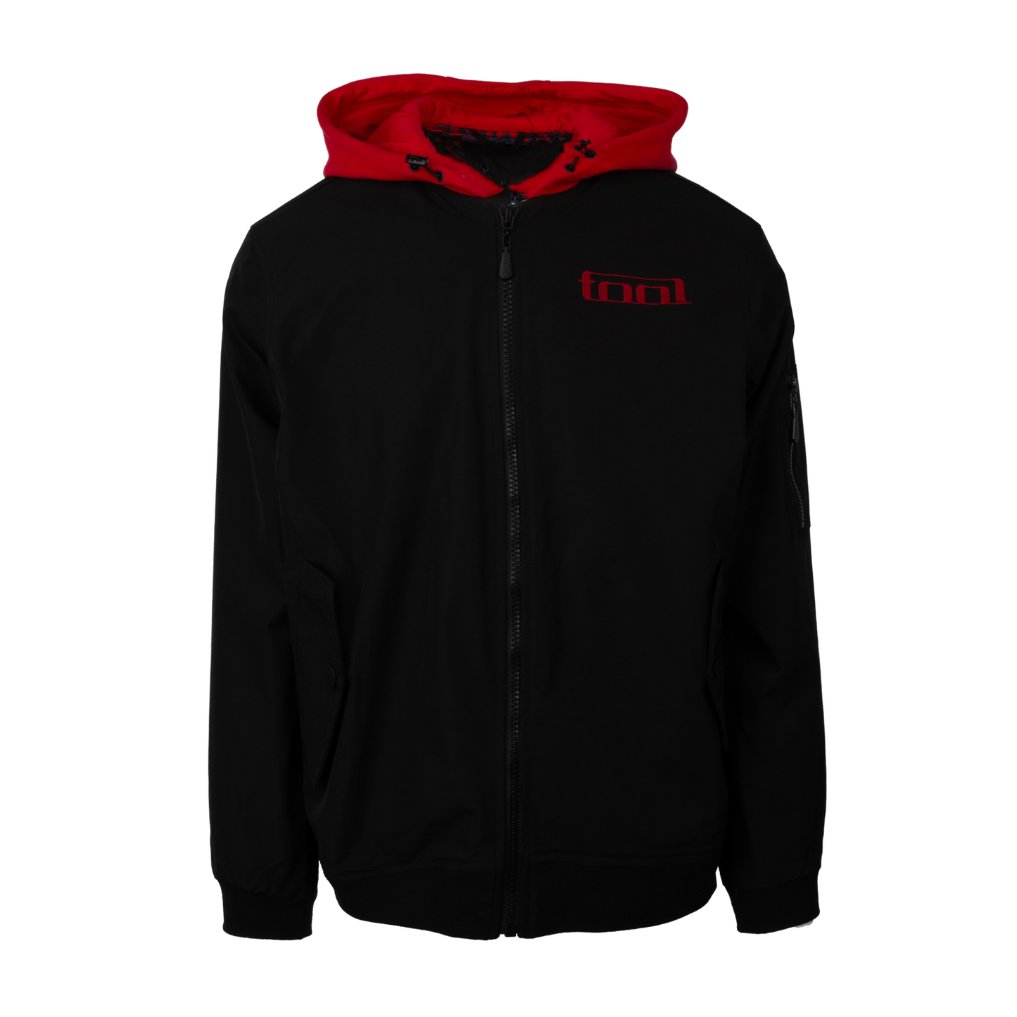 Tool Army  -  10,000 Days Red Lined Hooded Bomber Jacket