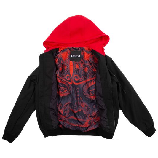 Tool Army  -  10,000 Days Red Lined Hooded Bomber Jacket
