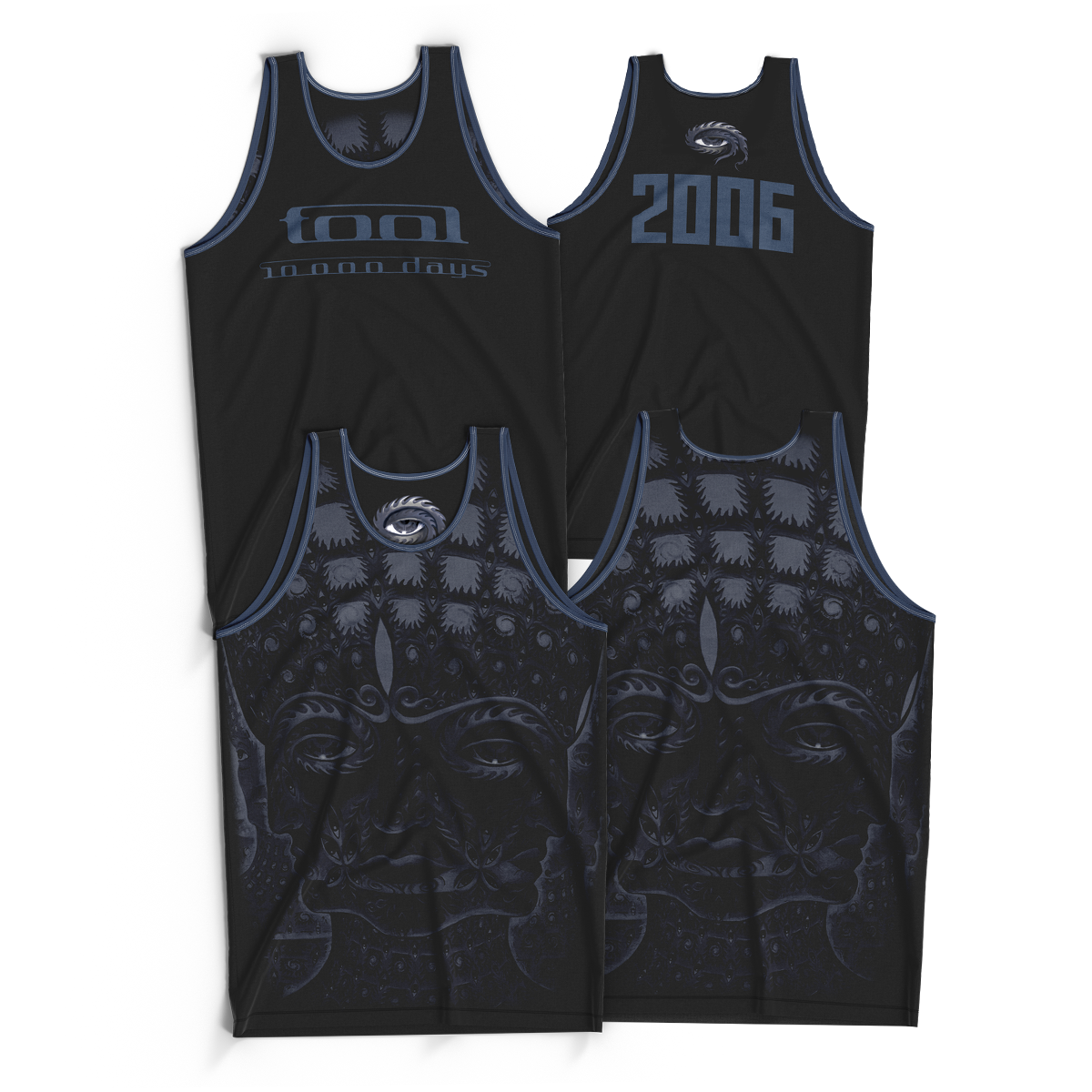 10,000 Days Monochrome Reversible Basketball Jersey