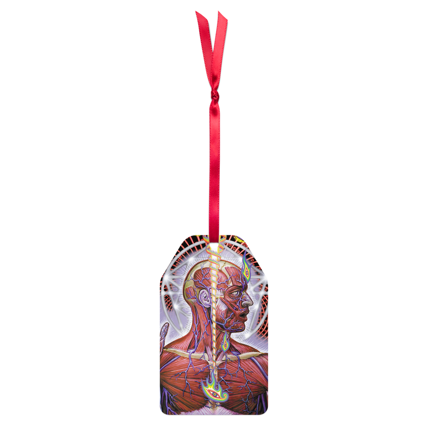 Lateralus Skinless Man Tag Metal Ornament